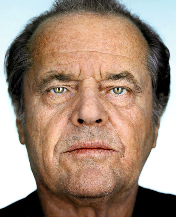 Martin Schoeller's portrait of Jack Nicholson
