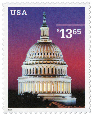 The Capitol. Image courtesy of the United States Postal Service. All rights reserved.