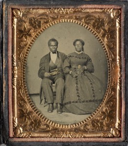Well-to-do Black Couple, c. 1860, from the Kinsey Collection. Image courtesy of the National Museum of African American History and Culture.