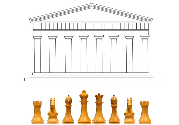 chess pieces parthenon