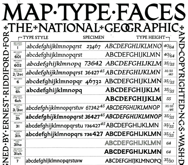 The Secret To National Geographic's Maps Is An 80-Year-Old Font | Arts & Culture | Smithsonian Magazine