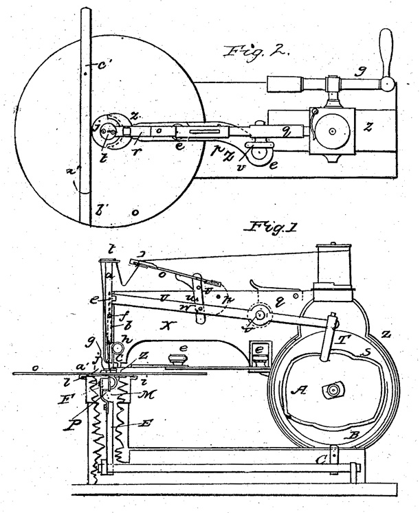 Walter Hunt sewing machine