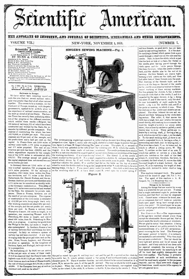first singer sewing machine