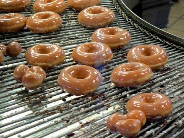 tray of doughnuts