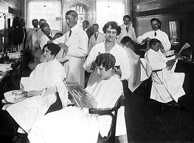 1925 Vintage Barber Shop PHOTO Prohibition-era Washington DC 
